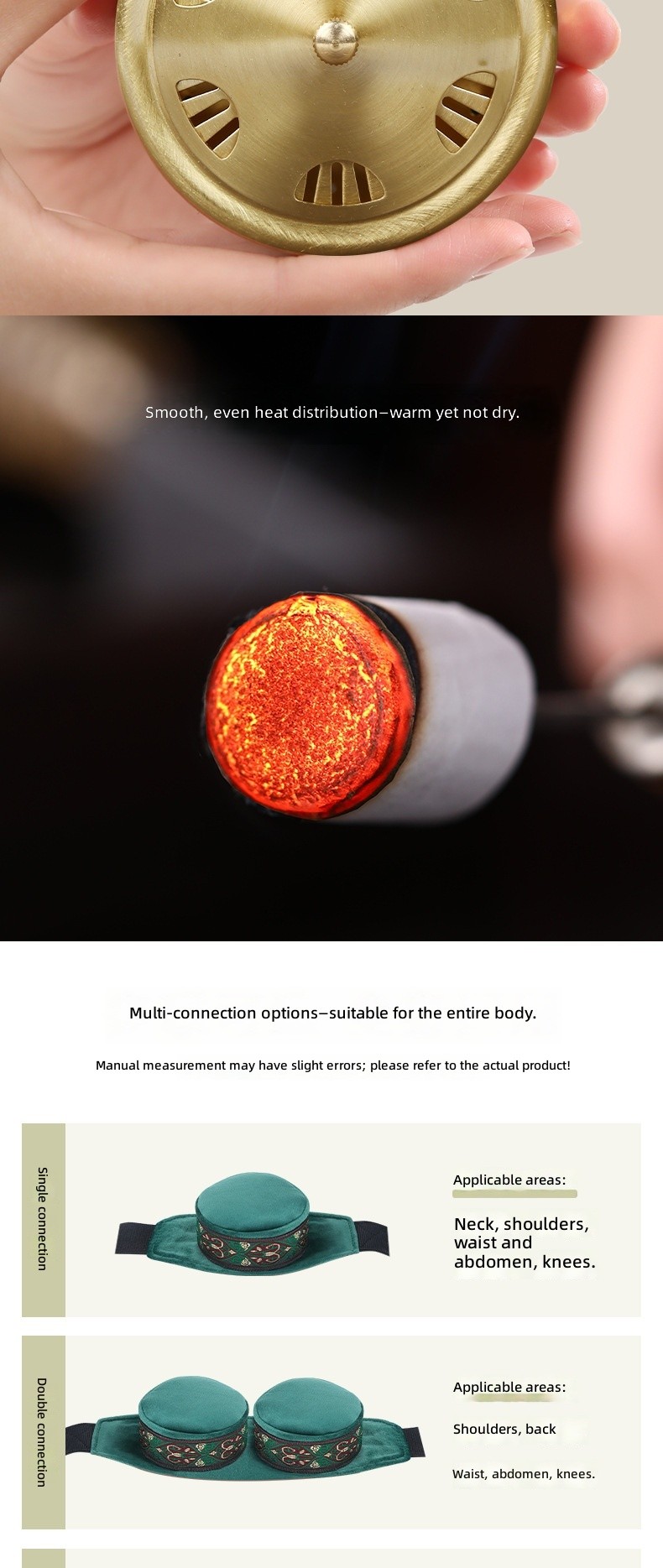 Smokeless Moxibustion Cloth Cover Portable Moxa Box Smoke-Filtering Pure Copper Garment Wholesale Batch Moxa Bags Covers