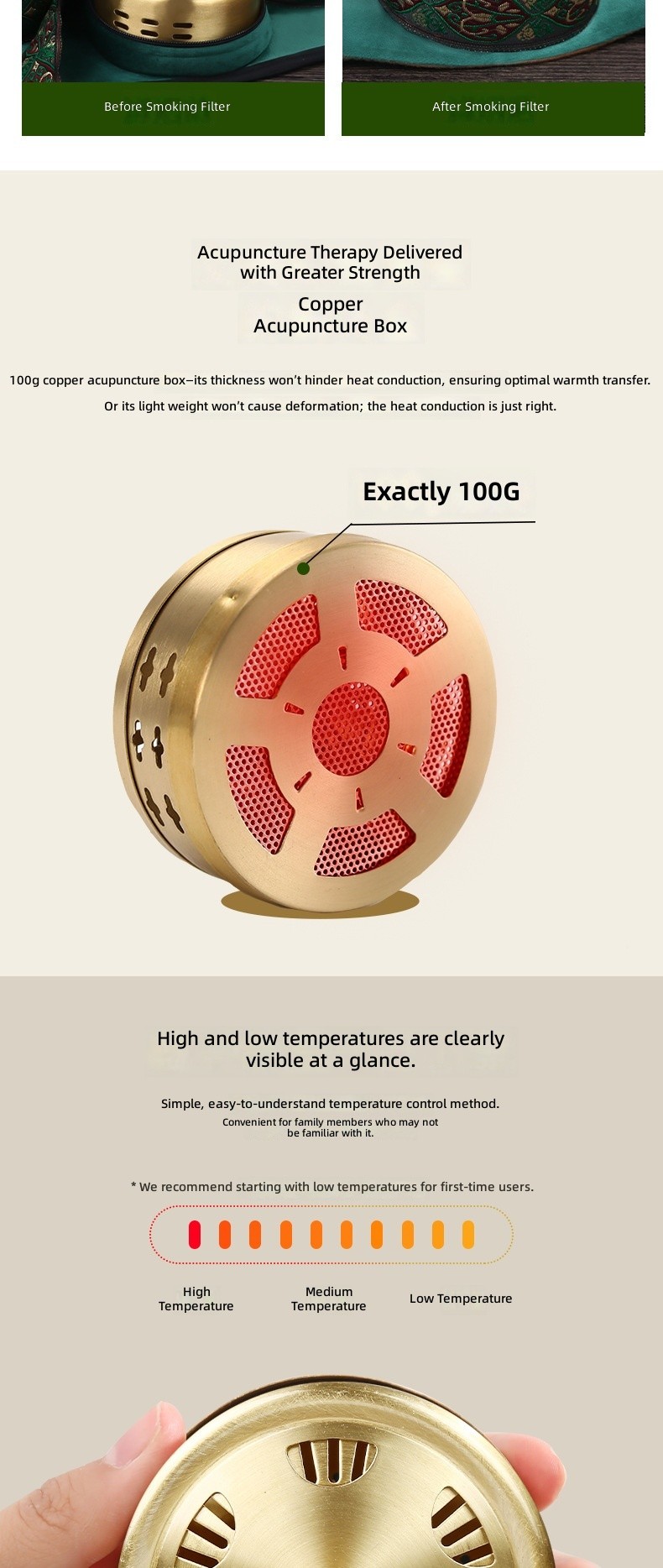 Smokeless Moxibustion Cloth Cover Portable Moxa Box Smoke-Filtering Pure Copper Garment Wholesale Batch Moxa Bags Covers