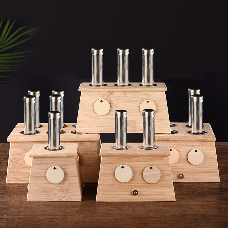 Nature Bamboo Moxibustion Burner Acupuncture Moxa