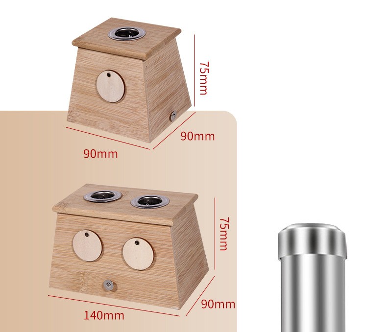 Nature Bamboo Moxibustion Burner Acupuncture Moxa