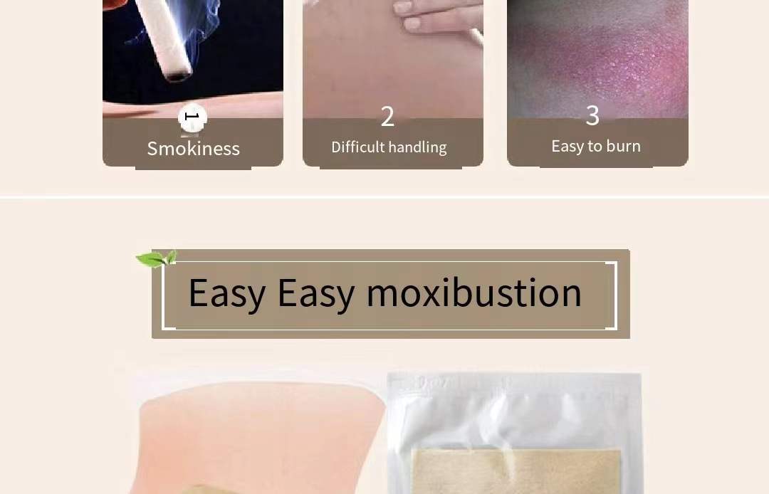 Moxibustion Plaster Heating Patch Self-Heating Cervical Vertebra Knee Moxa Heat Pack Warming Paste