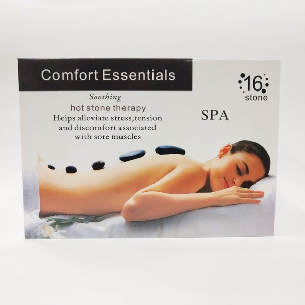 16Pcs Nature Hot Stone Basalt Massage Stone Set Spa Massage Hot Stone Set