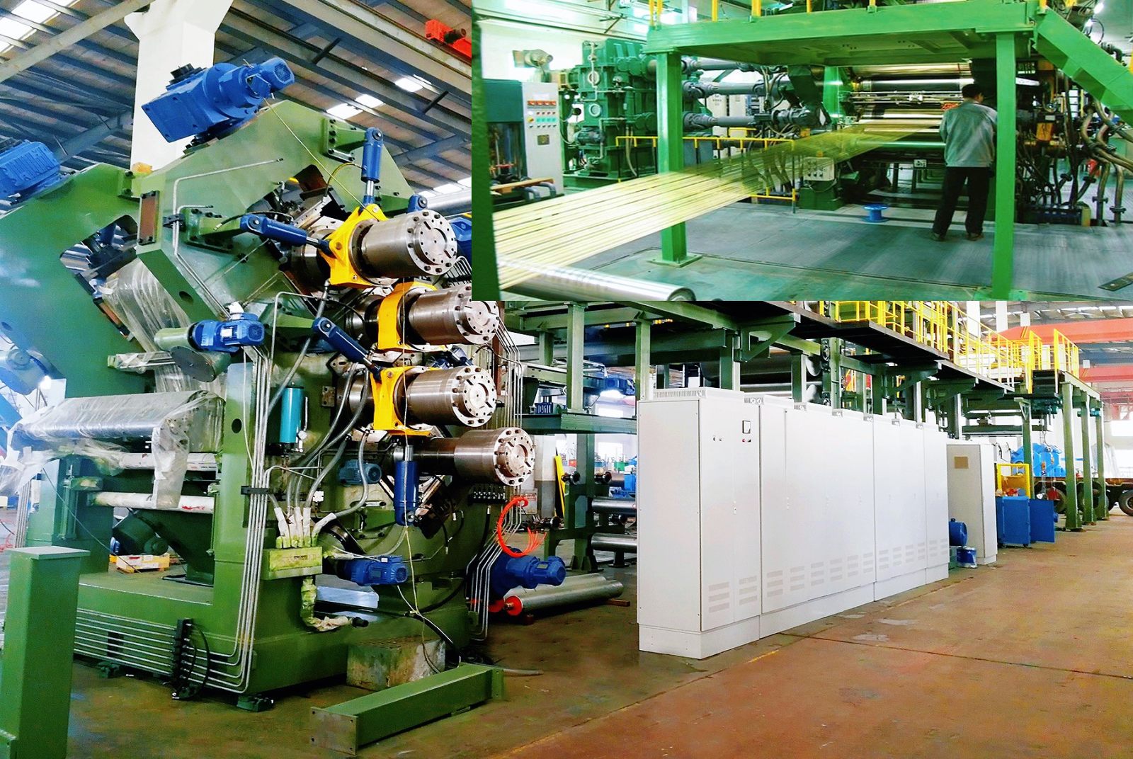 Steel wire calendering line