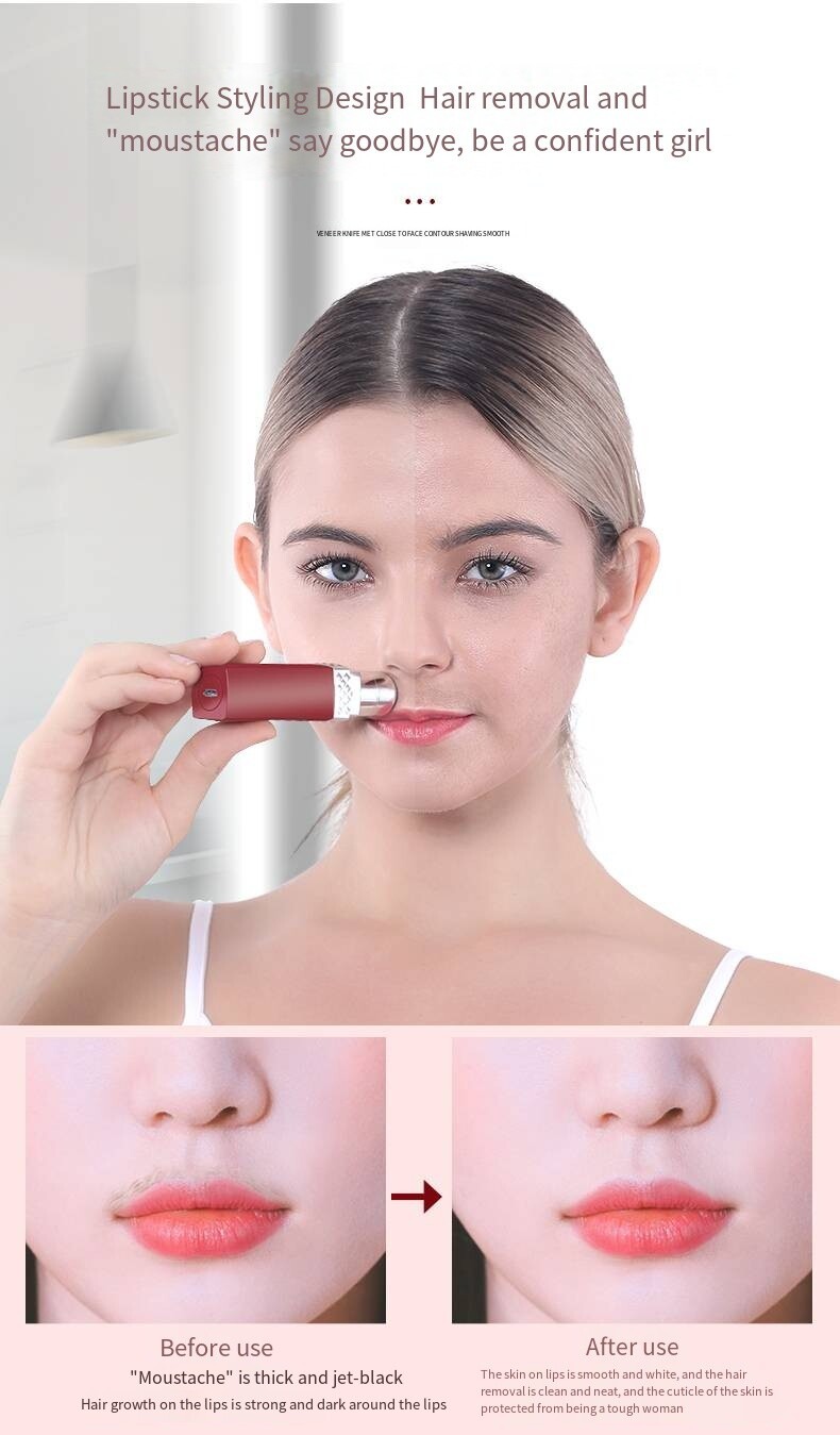 1754145739810279721875181568.jpg In 1/multi Deep Mini Size Painless Ladies Electric Mini Hair Removal Lipstick Shape Eyebrow Face Epilator Shaver Trimmer