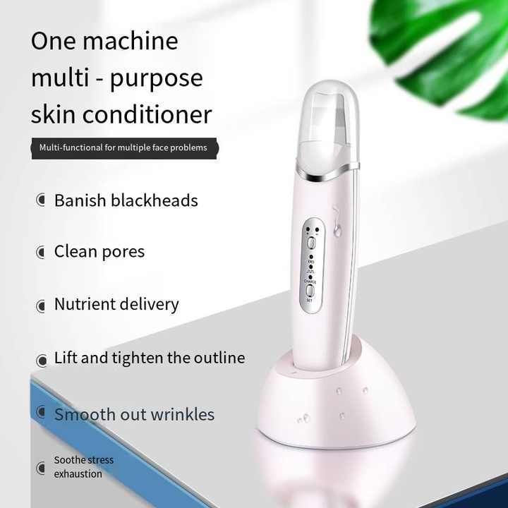 SAIN Compact Ultrasonic Waterproof User Friendly Exfoliation Black Heads Facial Skin Scrubber EMS