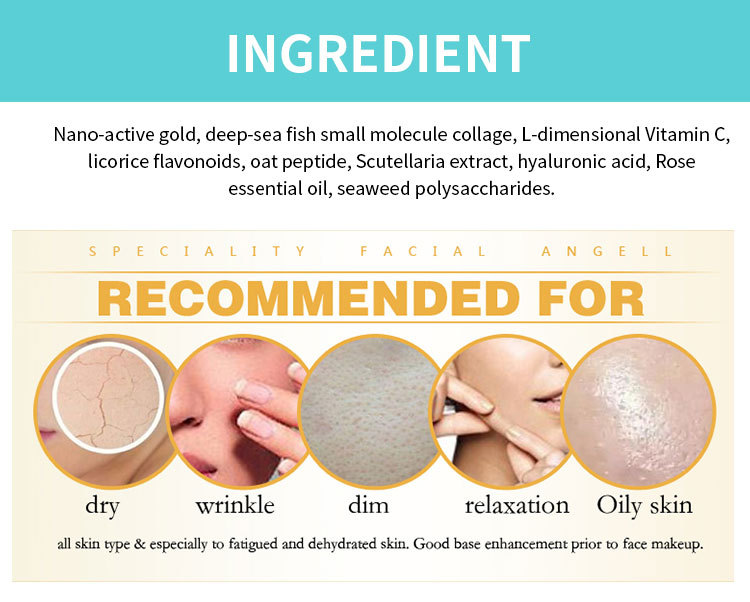 Wholesale Hot Sale Best Quality Wholesale Collagen Crystal Korea 24K Gold Face Mask