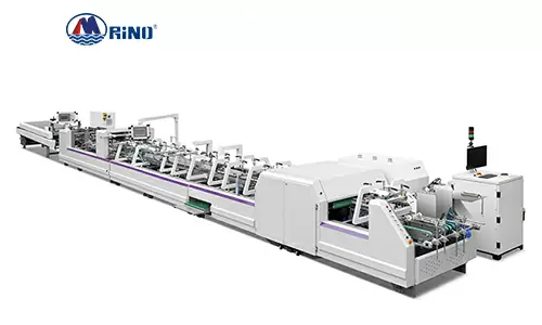 1100 Straight Line Double Side Lock Bottom Folding Gluing Machine