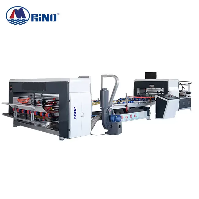 Super Low Cost Automatic Carton Box Folder Gluer Folding Gluing Machine