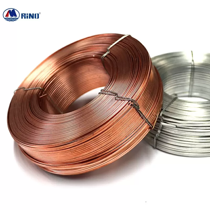 Copper-plated flat wire for nail stitching box machine Galvanized Iron Wire