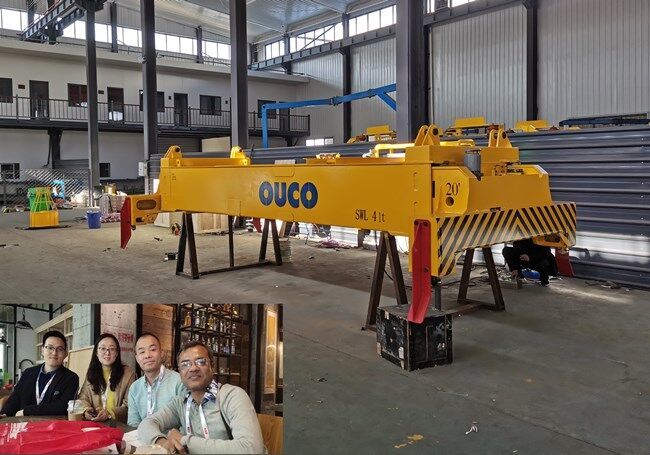 OUCO 20-40FT Telescopic Container Spreader for Load Test