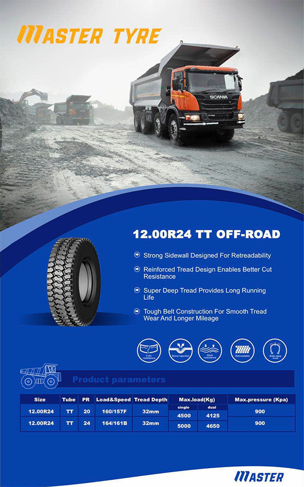 QINGDAO MASTER NEW BIG MINE TIRES WITH 12.00R24 11R22.5  11R24.5  AND  FULL RANGE TYRE ! ! !  ​
