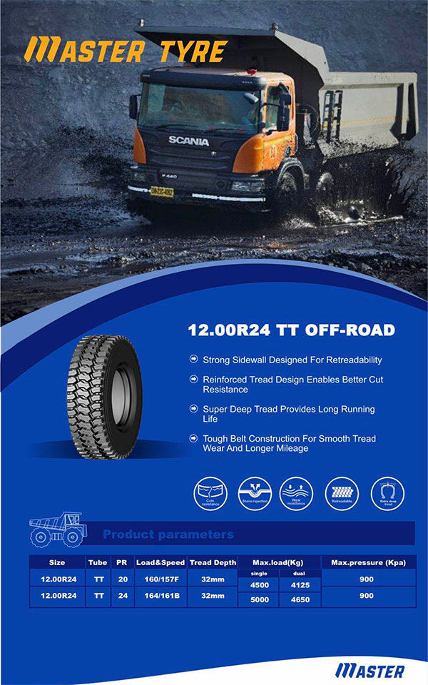 QINGDAO MASTER NEW BIG MINE TIRES WITH 12.00R24 11R22.5  11R24.5  AND  FULL RANGE TYRE ! ! !  ​