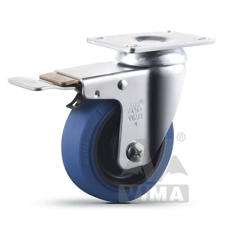 100mm Polypropylene Brake Swivel Caster Wheels Vima Swivel Caster Wheels, What Size Casters For Kitchen Island