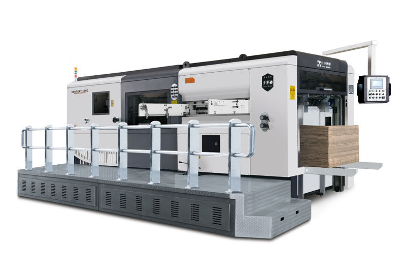 MWB1300Q/1450Q/1620Q/1850Q Semi-automatic die cutting machine with stripping section