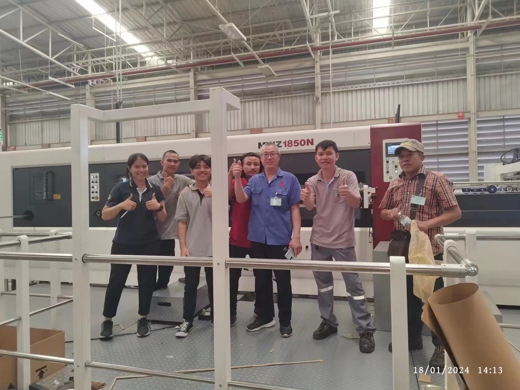 TDM1850N successfully completed the installation in TRIWALL, Thailand