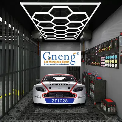 Hexagon LED Garage Lighting Grid Bundle