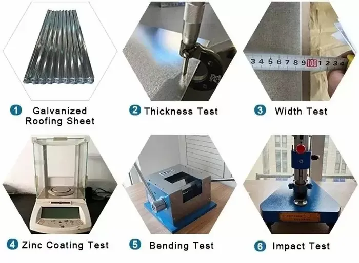 display of ibr roof sheet