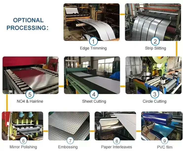 processing of stainless steel sheet