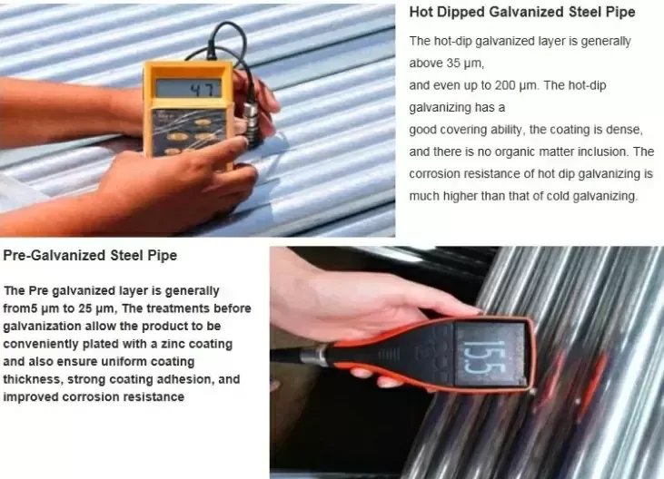 Inspection Of Galvanized Steel Pipe