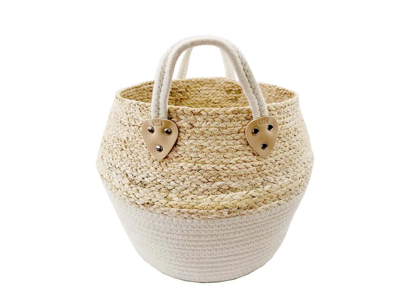 Handmade Natural Woven Grass Basket Home Styles For Storage Washing Clothes Laundry maize Basket