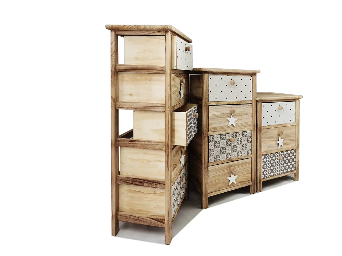 Adjustable Paulownia Wooden Furniture Wood Cabinet Living Room Or Corner Place Storage Cabinet