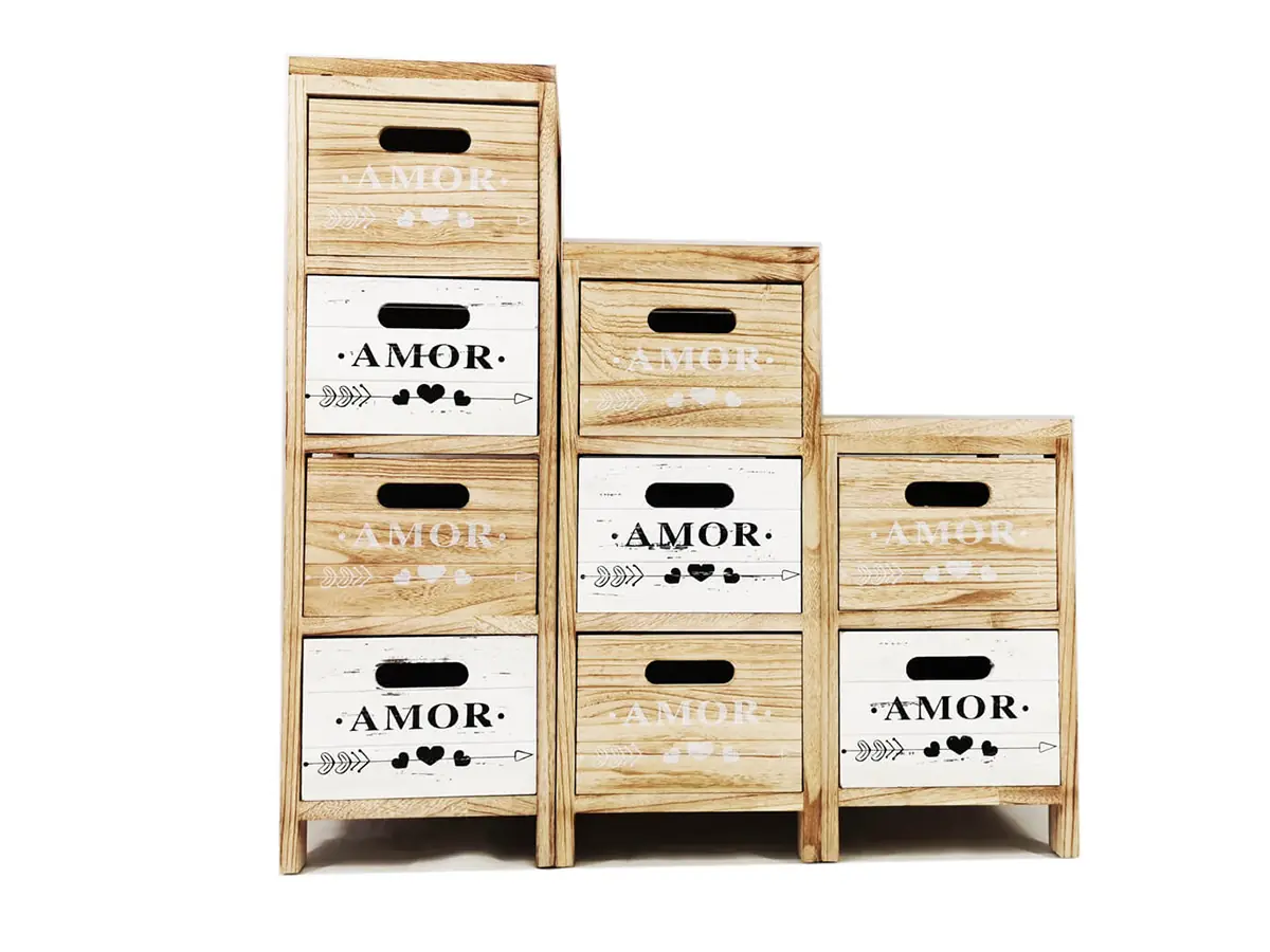 Adjustable Paulownia Wooden Furniture Wood Cabinet Living Room Or Corner Place Storage Cabinet