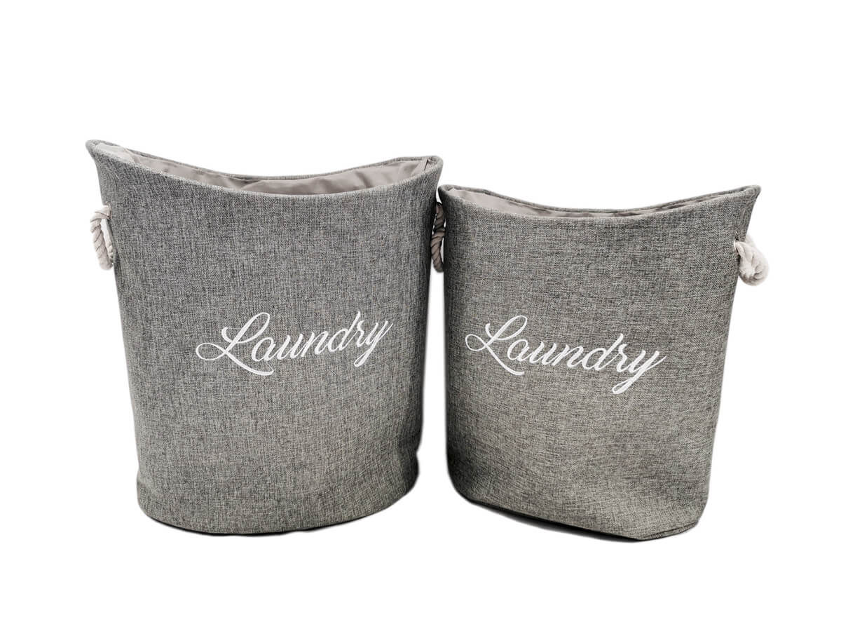 Amazon Hot Sale Customize Wholesale Foldable Canvas Laundry Basket Large Laundry New Design Storage Baskets Hamper