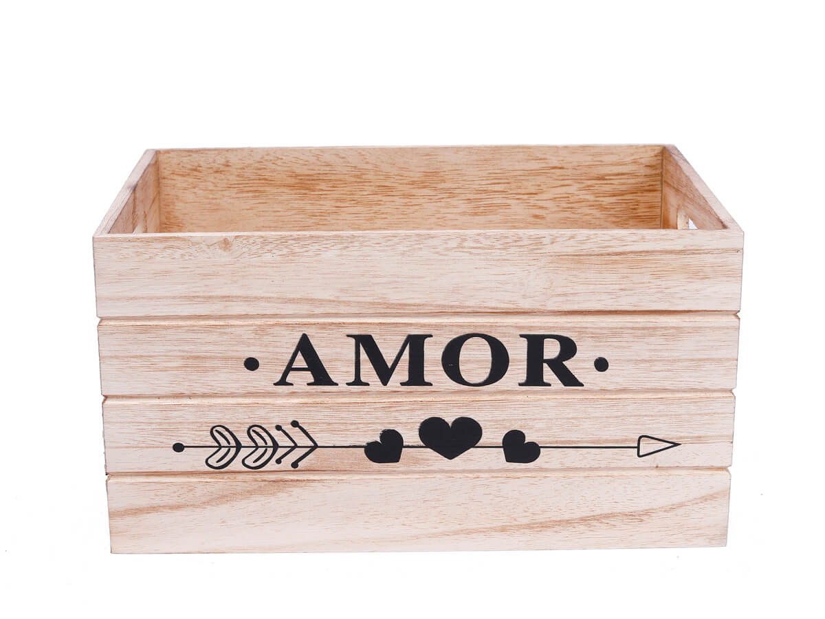 Eco-Friendly Unfinished Nautical Wooden Box Print Letters Rectangle Paulownia Wooden Box For Storage