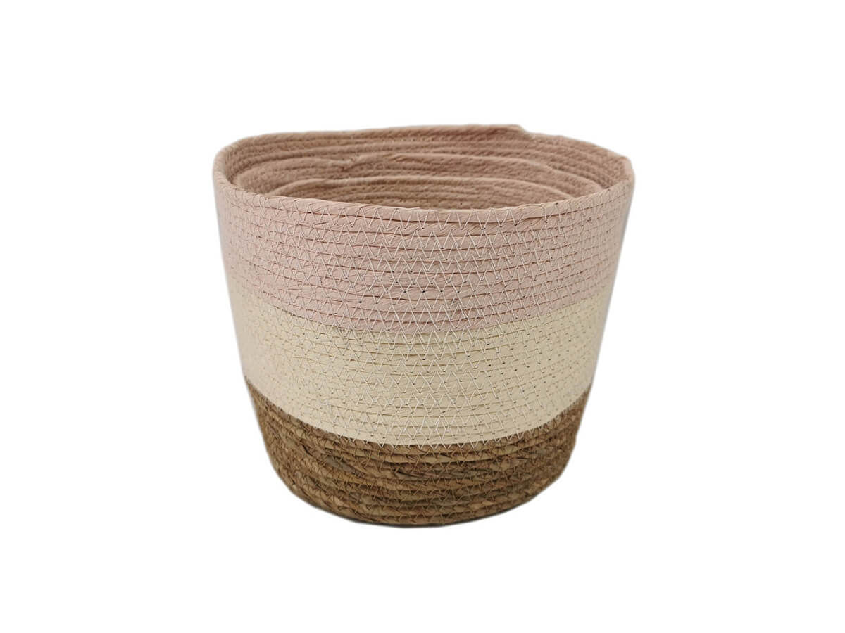 Handmade Natural Woven Grass Basket Home Styles For Storage Washing Clothes Laundry maize Basket