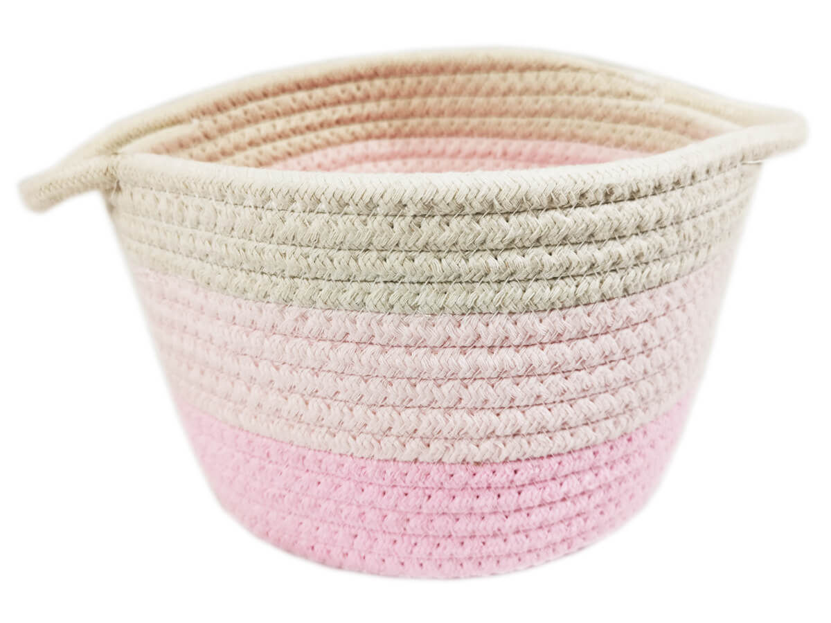 Home Decor Fashion Amazon Hot Sale Customize Wholesale Easy Carry Cotton storage basket