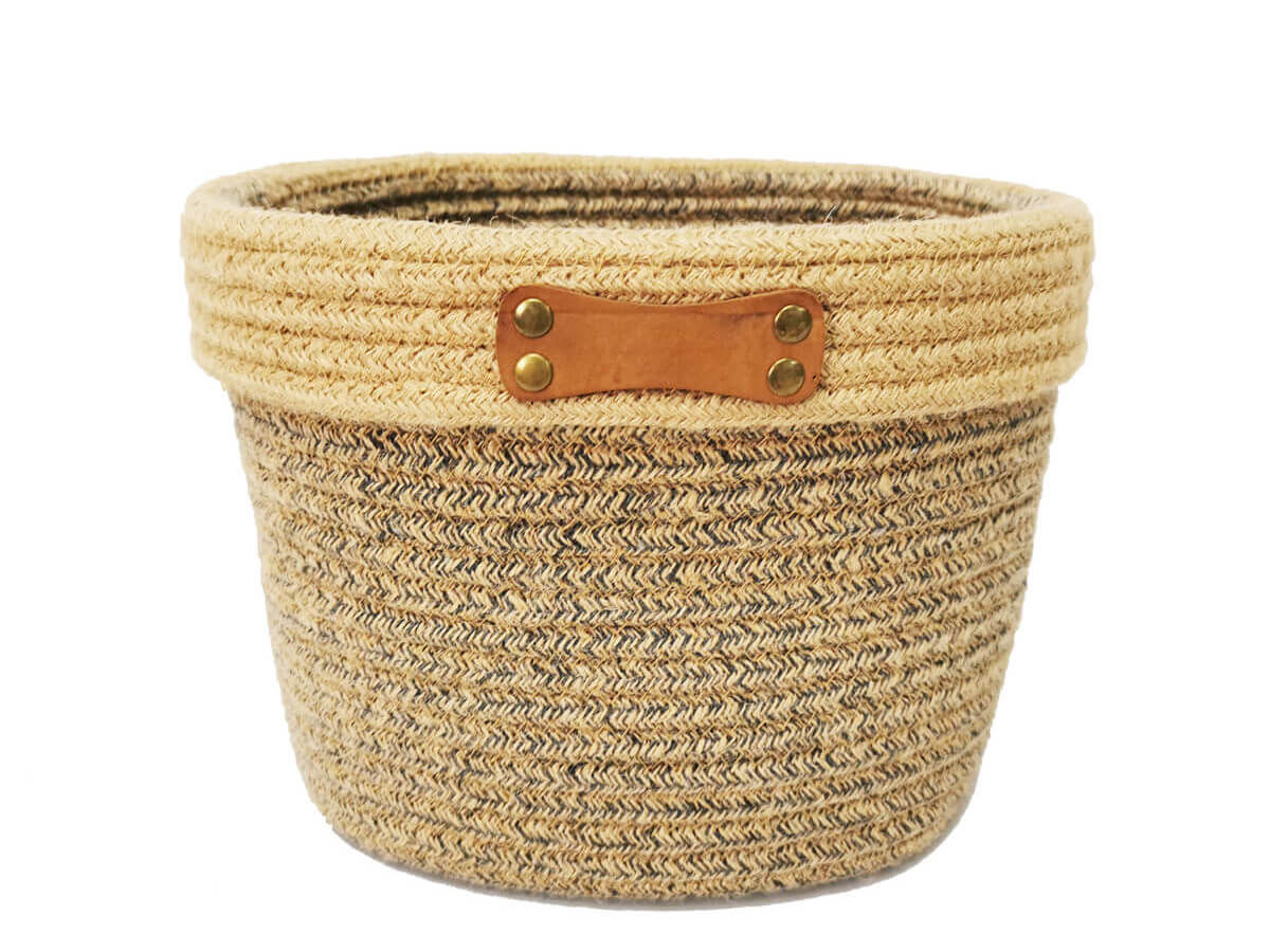 Amazon Hot Sale Customize Wholesale Home Decor Fashion Foldable Easy Carry Canvas Storage Basket