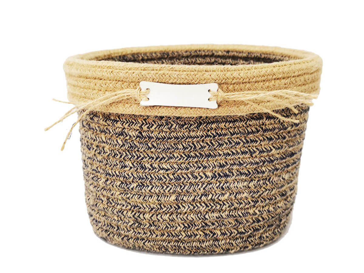 Amazon Hot Sale Customize Wholesale Home Decor Fashion Foldable Easy Carry Canvas Storage Basket