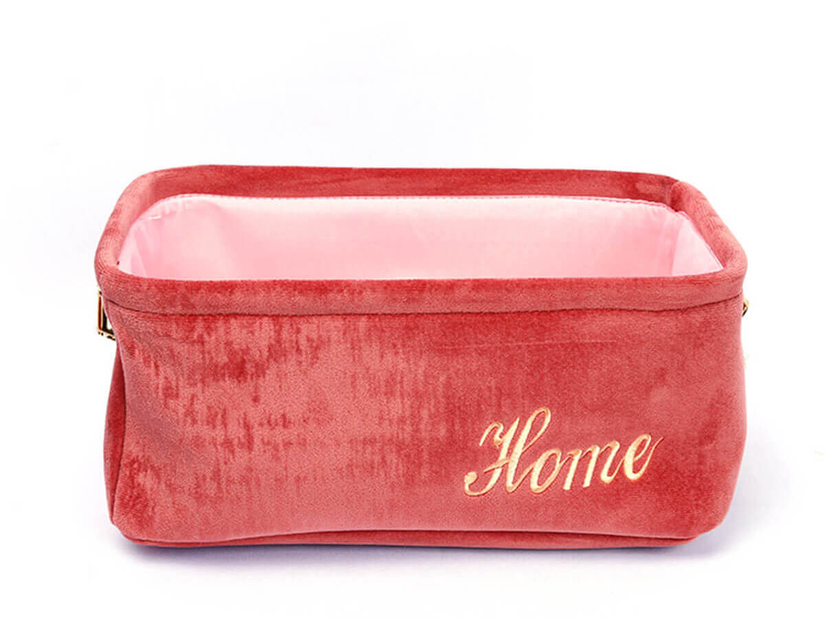 Amazon Hot Sale Customize Wholesale Home Decor Fashion Foldable Easy Carry Canvas Storage Basket