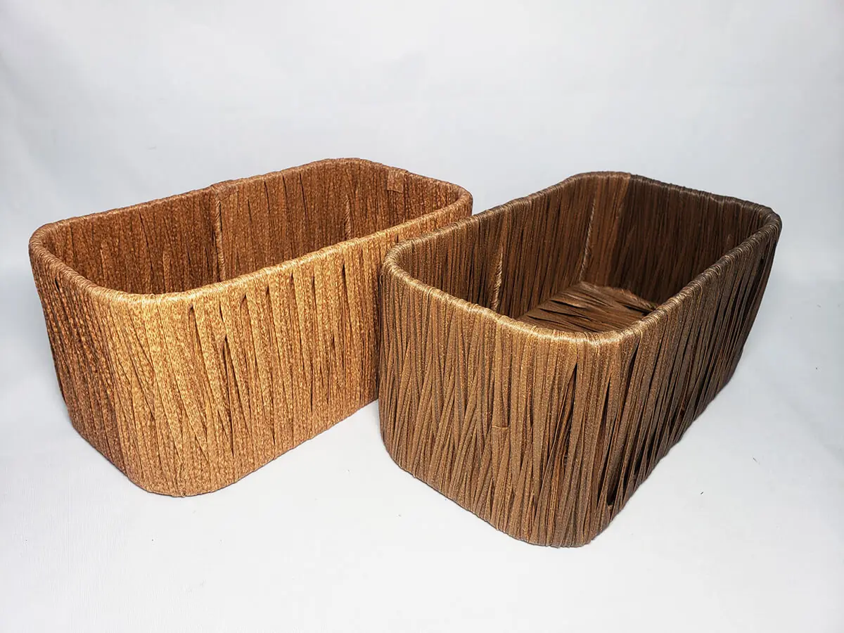  Custom Colorful Polypropylene Handmade Woven new PP Storage Basket