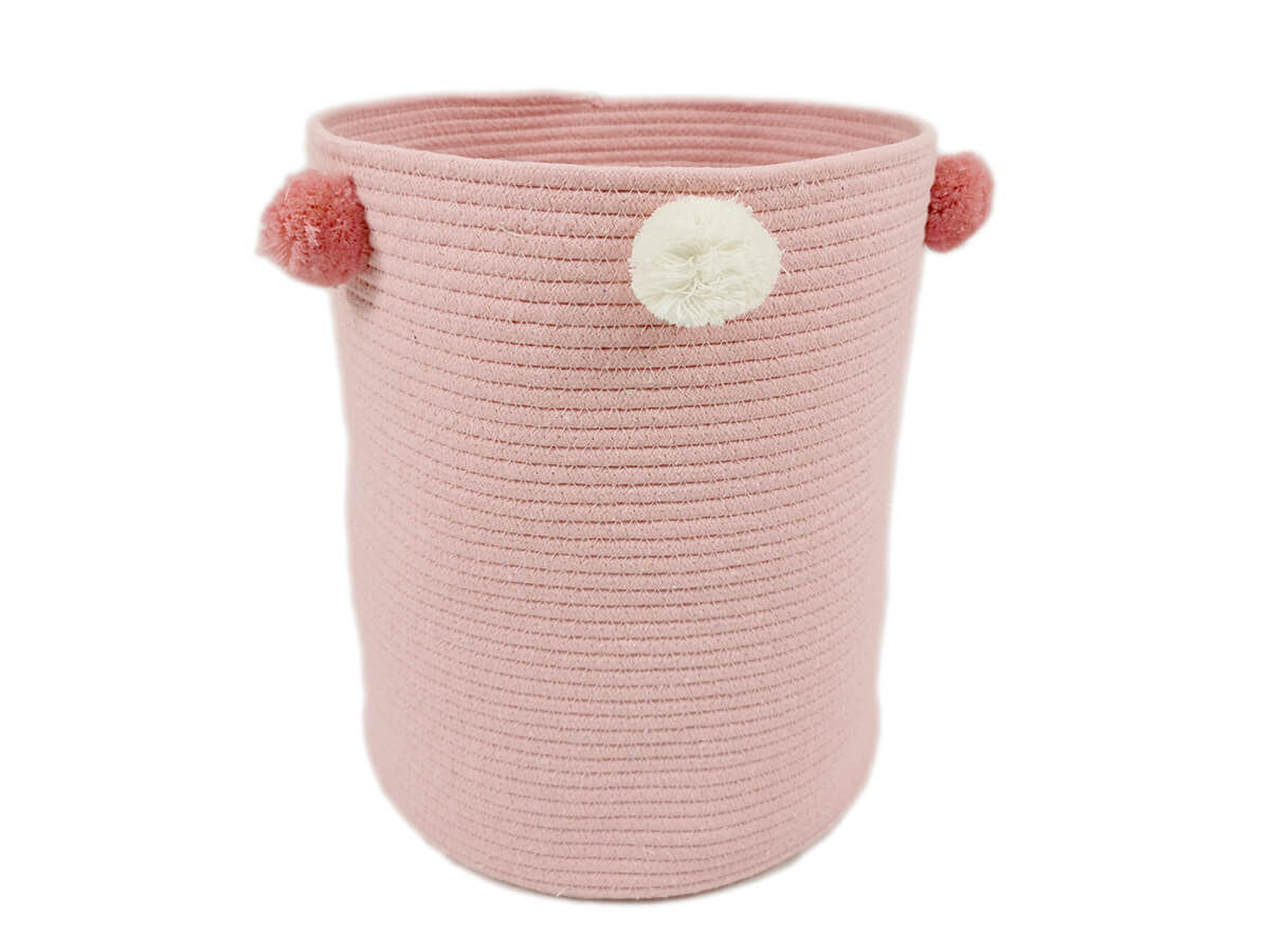 New Style Collapsible Large Size Cotton Rope Woven Laundry Storage Basket Organizer