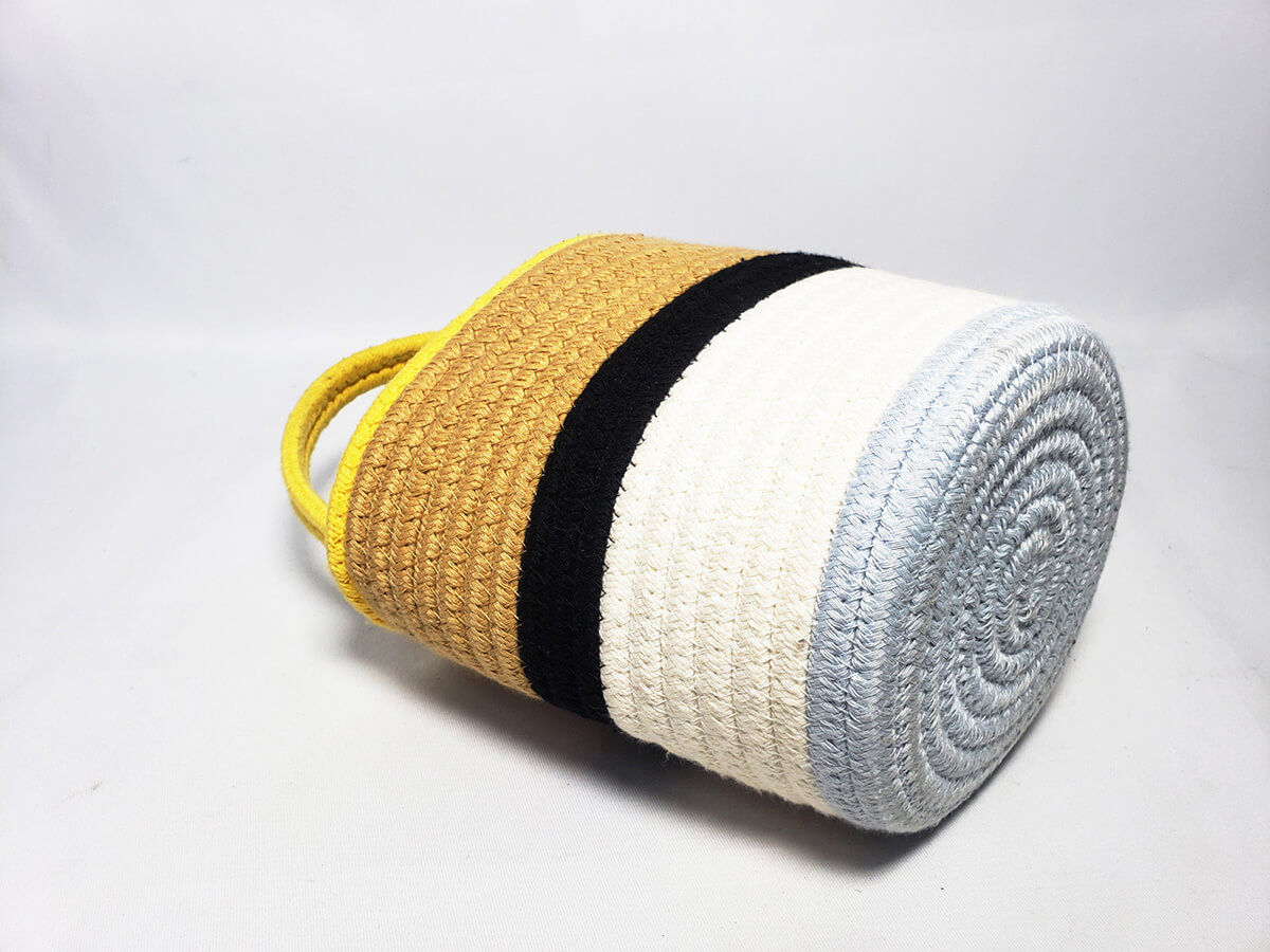 Custom Colorful Handmade Woven Cotton Rope Bag, Artbag, Handbag Manufacturer