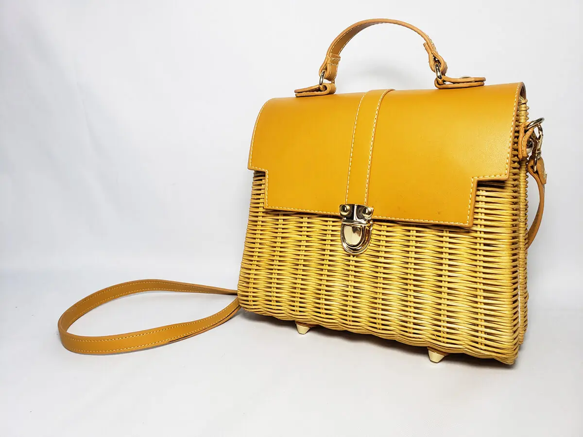 Custom Handmade Woven Rattan Bag, Artbag, Woven Shoulder Bag, Handbag Manufacturer