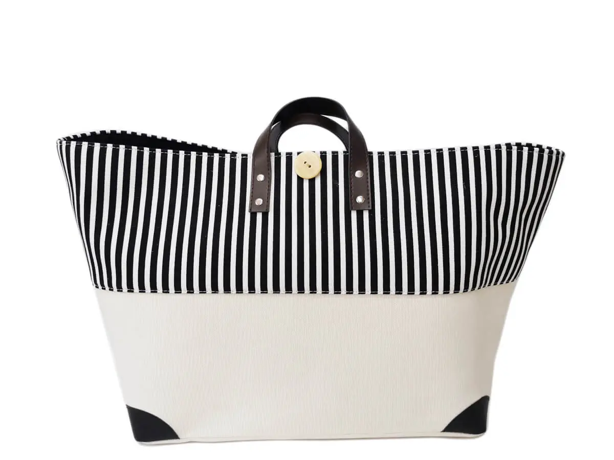 Canvas personalized beach tote Large with cotton rope handle wholesale polyester inner bag tote shopping bag