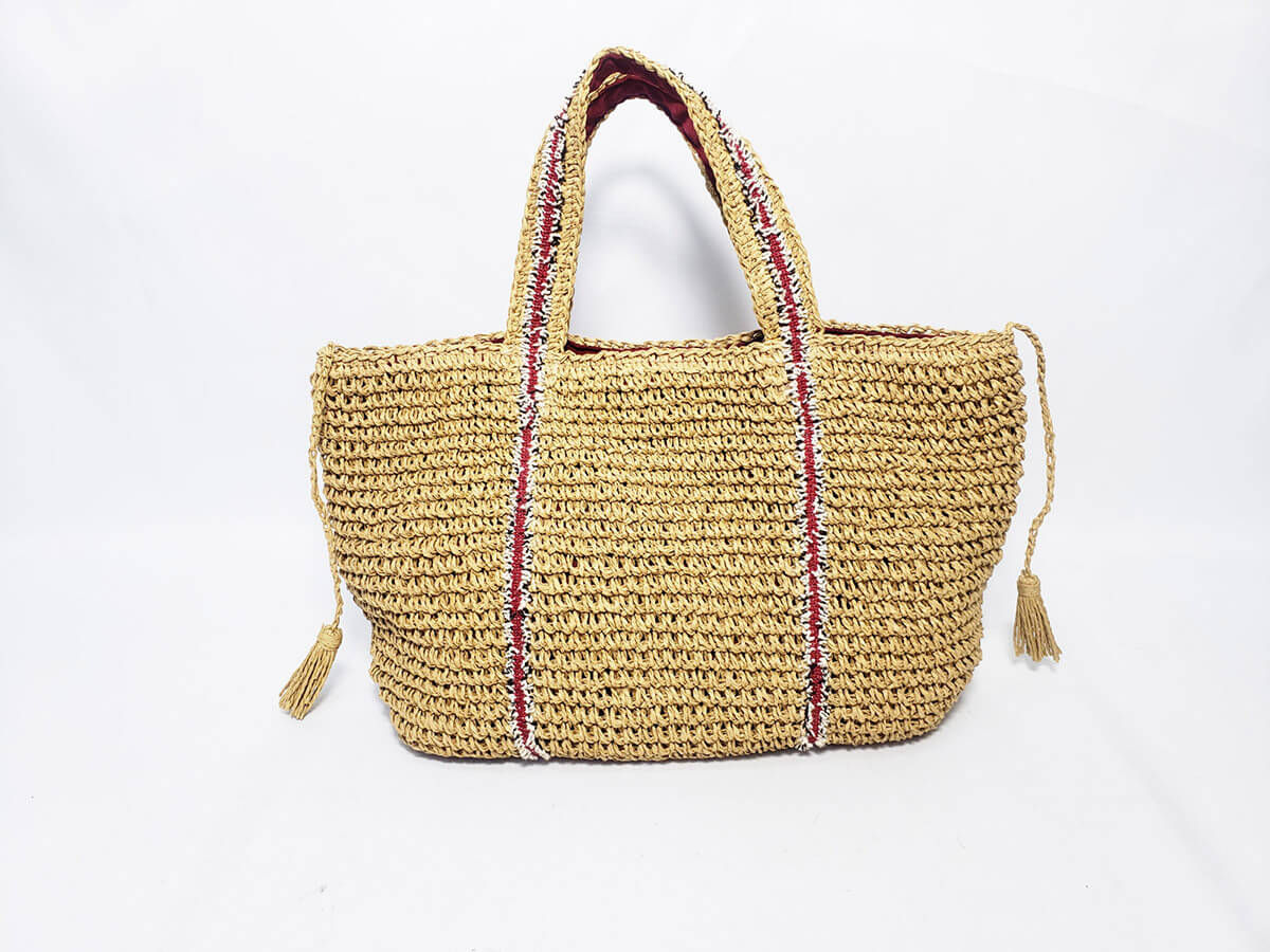 Custom Handmade Woven Paper Ropes Crochet Bag, Artbag, Handbag Manufacturer