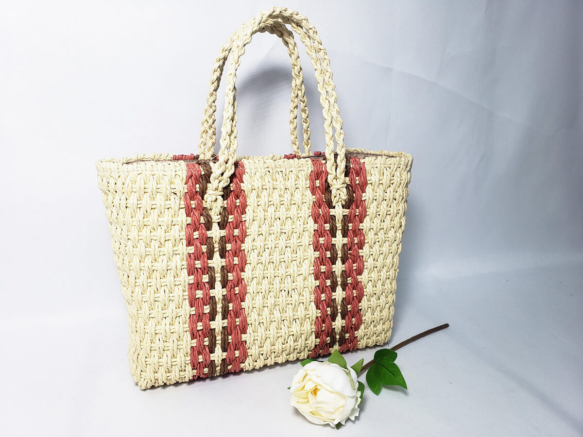 Custom Handmade Woven Paper Ropes Bag, Artbag, Handbag Manufacturer