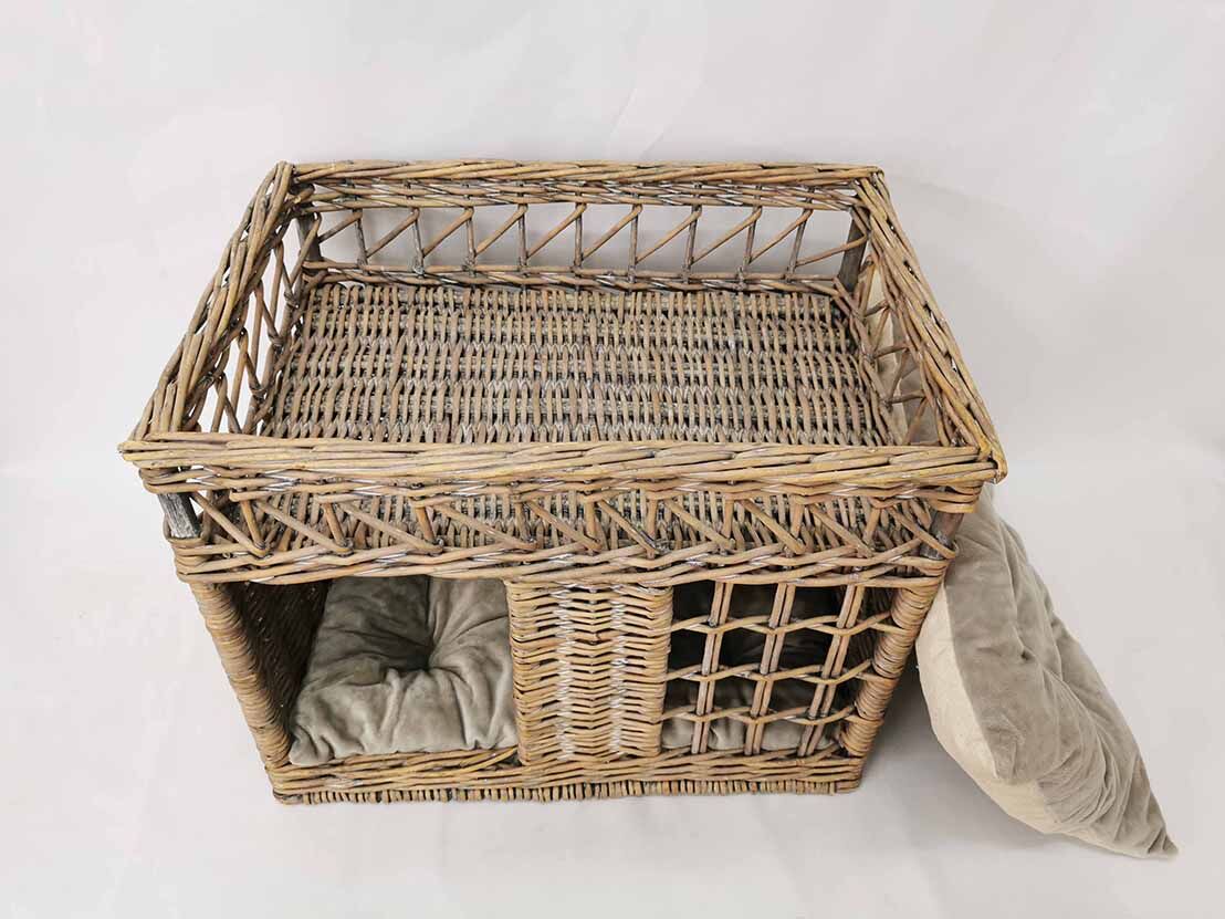 Wicker Pet House, Pet Nests, Dog And Cat Beds, Comfortable Cat Sleep Pet Nest