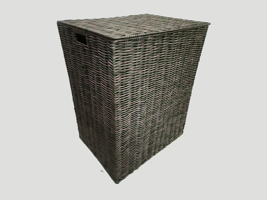 Customizable Hand-made PP Or PE Laundry Basket, Imitation Rattan Or Wicker