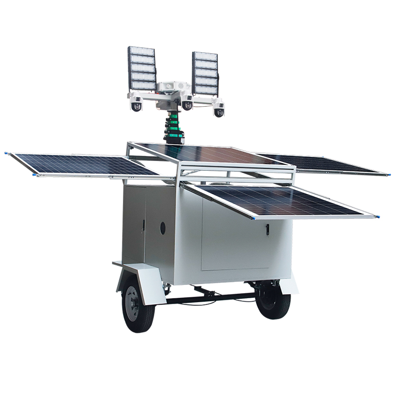 修本照明 拖挂式 电动升降灯塔 太阳能移动照明灯塔 应急救援 户外施工全能照明