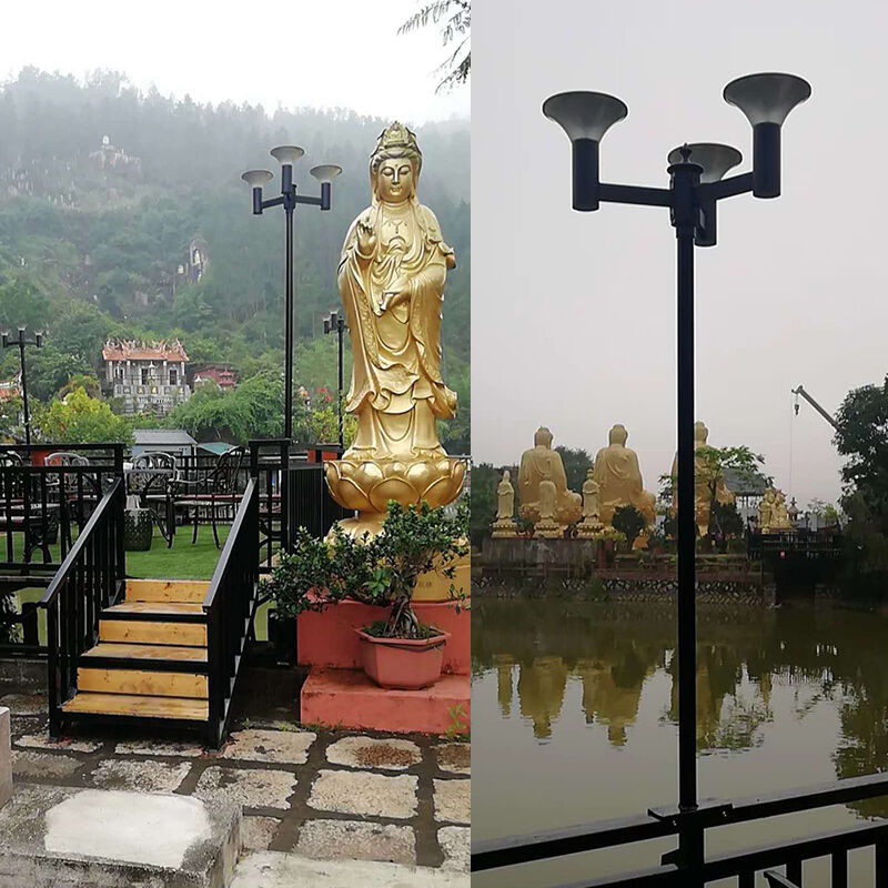 现代简约太阳能园林景观灯三头