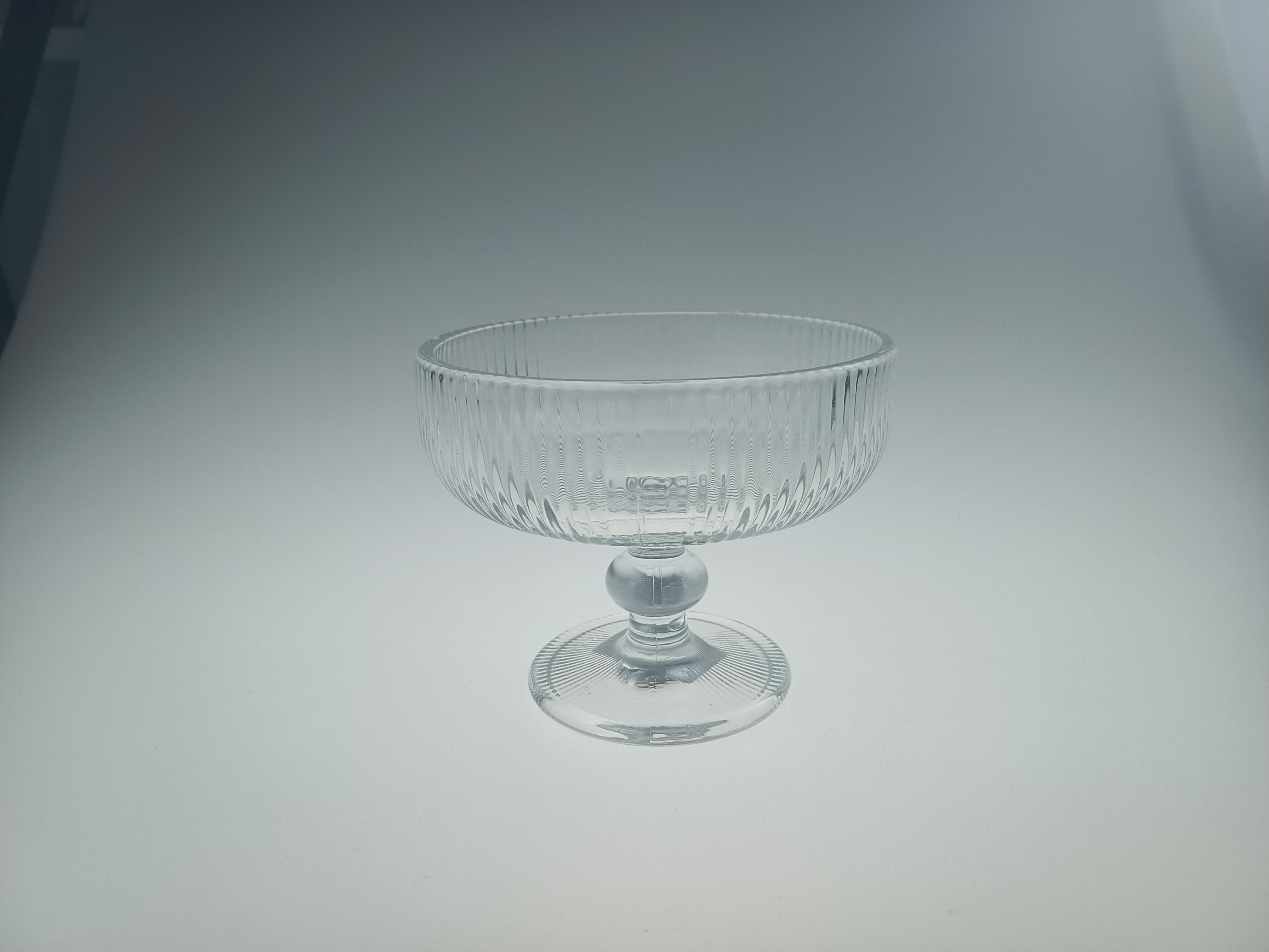 IC-11898 垂直条纹冰淇淋玻璃杯