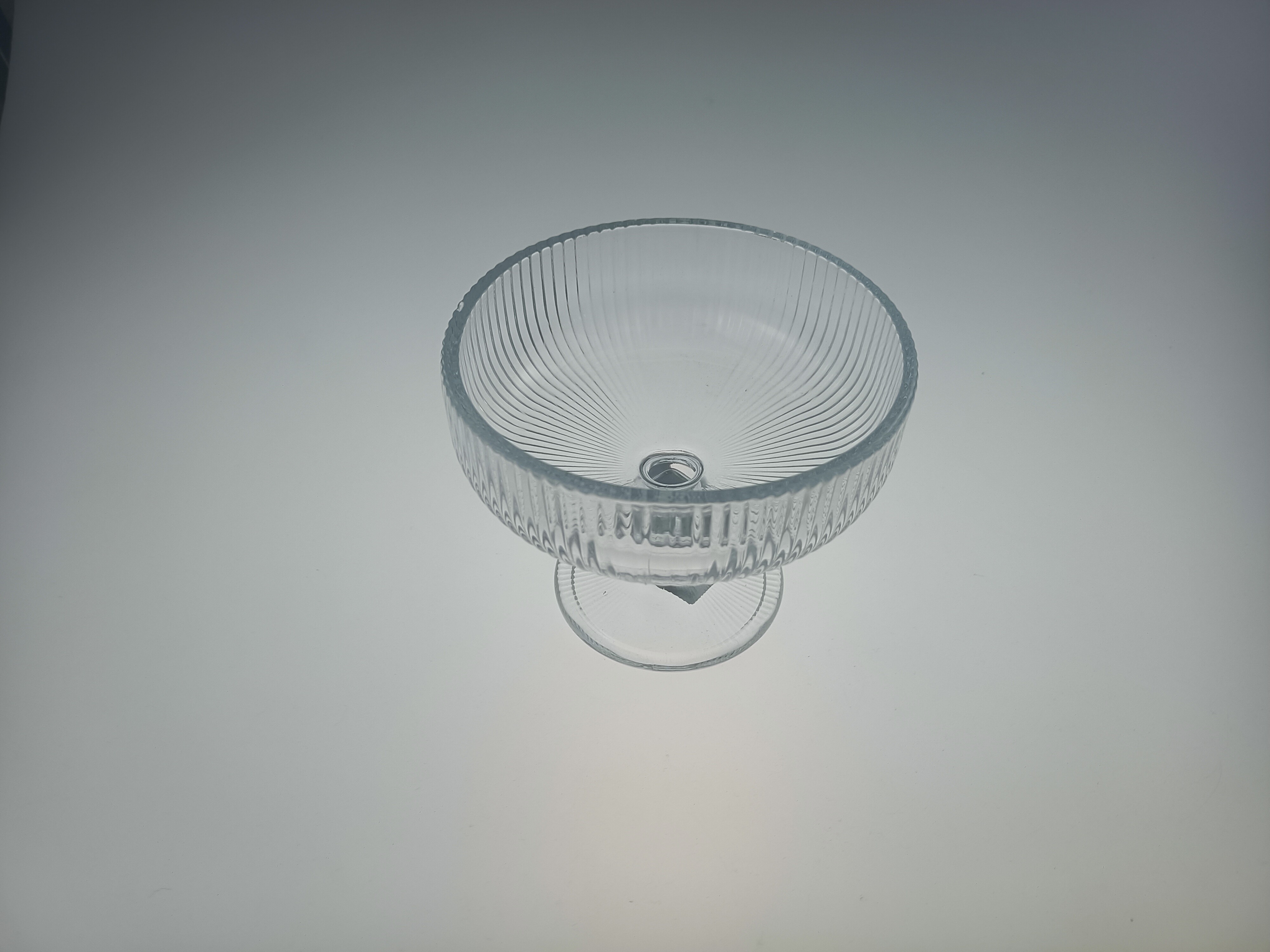 IC-11898 垂直条纹冰淇淋玻璃杯