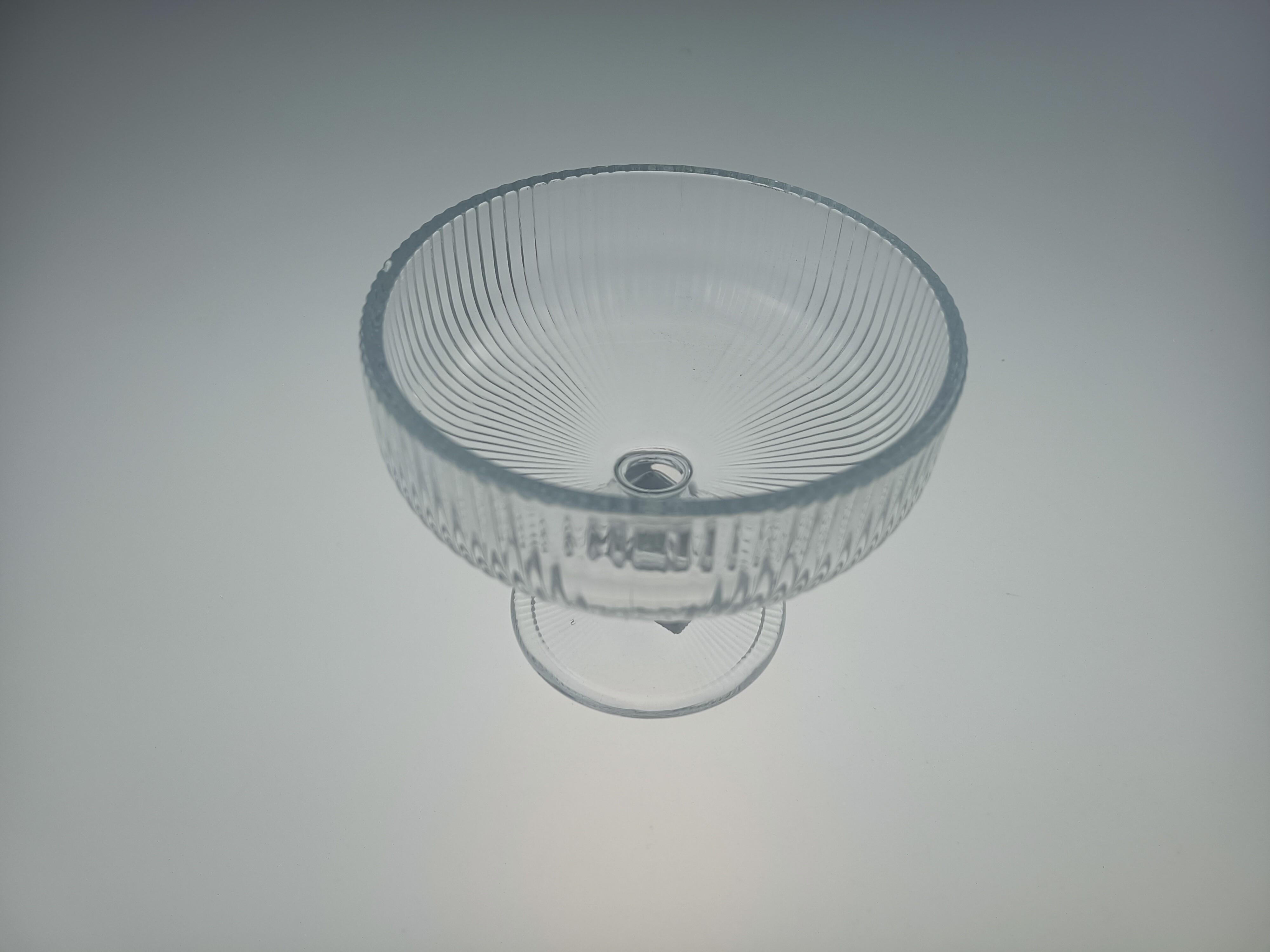 IC-11898 垂直条纹冰淇淋玻璃杯