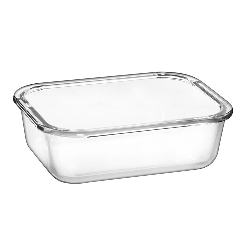 矩形钢化玻璃食品容器（13盎司，22盎司，35盎司，51盎司）