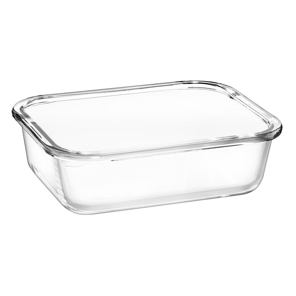 矩形钢化玻璃食品容器（13盎司，22盎司，35盎司，51盎司）