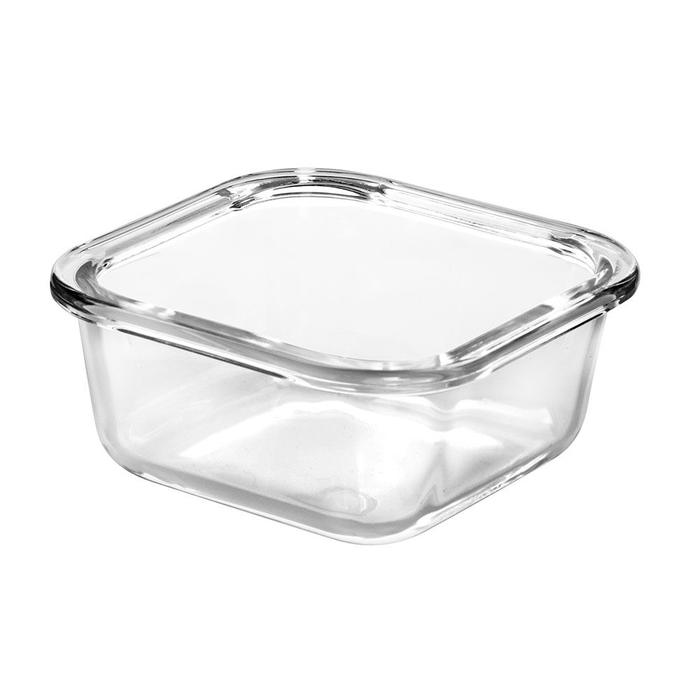 方形钢化玻璃食品容器(11oz, 18oz, 27oz)